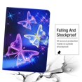 thumbnail image 4 of Dteck Case For Amazon Kindle Fire HD8 10th Generation HD8 Plus (2020 Released) 8 inch,Slim Patterned PU Leather Card Wallet Case Protective Kickstand Shockproof Folio Cover ,13-Butterfly, 4 of 6