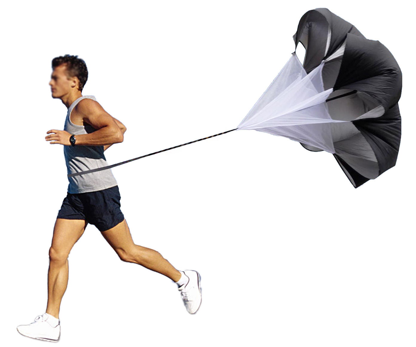TRIWONDER 56 inch Speed Training Resistance Parachute Running Sprint Chute for Soccer Football Sport Power Speed Training & Fitness Core Strength Training