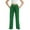 Green, variant on ZACPNCV Girls Lightweight Baggy Pants Straight Wide Leg Pants Elastic Waist Flowy Pants with Pockets Red 13-14 Years