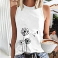 thumbnail image 2 of IROINNID Women Leisure Summer Tops Loose Fitted Printed Round-Neck Sleeveless Tunic Tops On Sale, 2 of 2