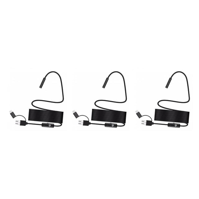 Cateissary Cámara de portátil de 8 mm impermeable para teléfonos inteligentes PC 2 m Type1