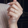 thumbnail image 4 of Gold Plated Sterling Silver 925 Clear CZ Stackable Eternity Ring Band White Female Size 5, 4 of 4