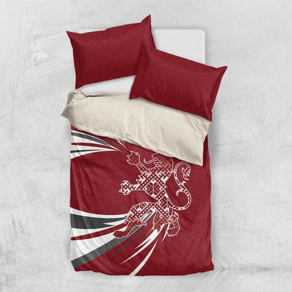 Latvia Bedding Set Latvian Lion Traditional Pattern DT03