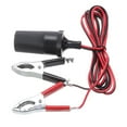 thumbnail image 3 of 12V Battery Clip To Car Cigarette Lighter Female Socket Adapter Cable Clamp N6R9, 3 of 5