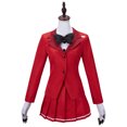 thumbnail image 2 of Anime Charlie Cosplay Top rojo traje falda guantes calcetines cuello mujer traje peluca accesorios de disfraz Halloween carnaval fiesta, 2 of 4