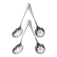 thumbnail image 3 of Miangastore Cuillère de Service Fendue en Acier Inoxydable Argent 4 Pcs 7.78x1.97x0.39 Po, 3 of 8