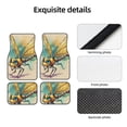 thumbnail image 4 of Fuzoiu Cartoon Dragonfly Art Print Carpet Floor Mats for Car,Car Foot Mat Set,Universal Fit 4 Piece Mat Pad Set,Fits Most Cars Trucks Vans Sedans SUV Auto Carpet Mat Se, 4 of 7