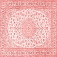 thumbnail image 1 of Ahgly Company Indoor Square Medallion Red Traditional Area Rugs, 6' Square, 1 of 4