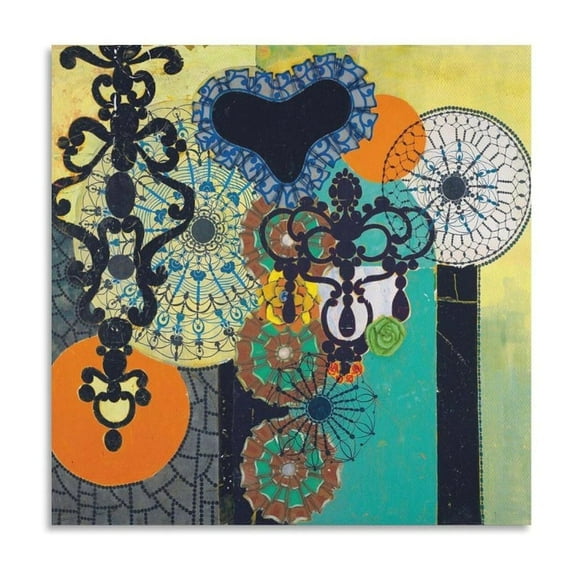 Beatriz Milhazes Madame Caduvel Art Poster Painting Canvas Wall Art Prints Poster Gifts Photo Picture Painting Posters Room Decor Home Decorative