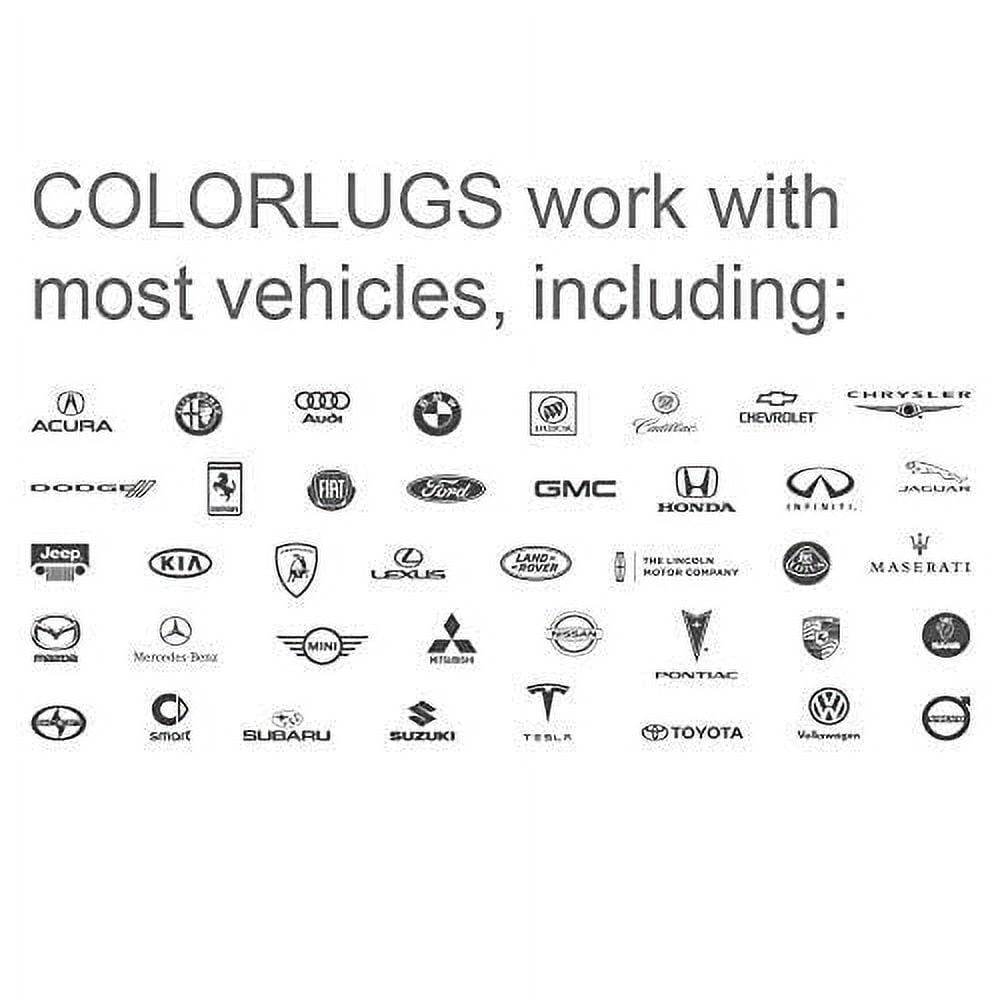 AutoMotivated Aftermarket ColorLugs Vinyl Lug Nut Cover | Wheel Lug Nut Cap | Fits 19 mm | Includes Deluxe Extractor | Grey (Pack of 25)