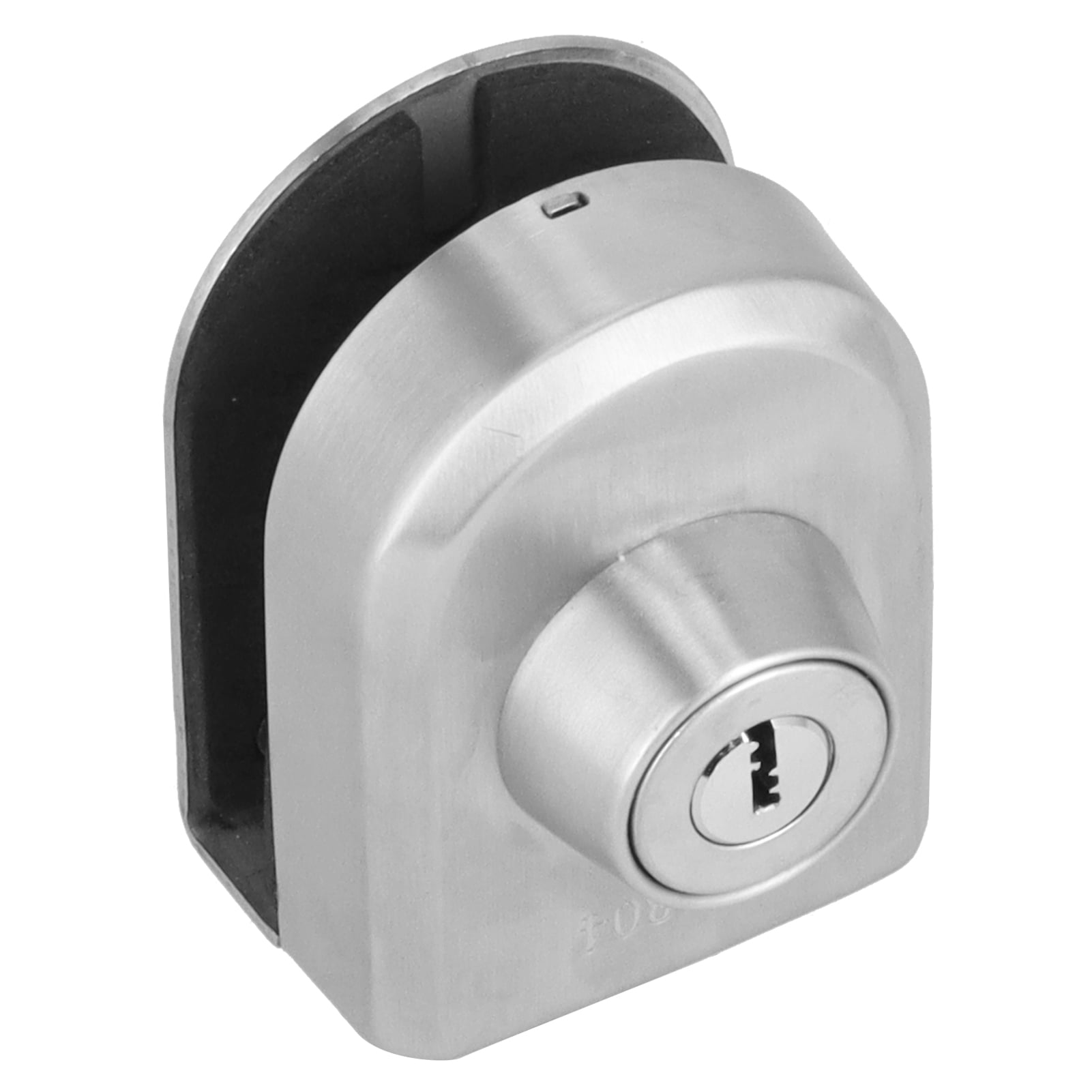 Fyydes Push Sliding Gate Lock Antitheft Anti Pry Foam Pad Stainless Steel Frameless Glass Door