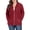 02 Wine Red, variant on Gleelist Women's Full Zip Up Hoodie Sweatshirts Plus Size Long Sleeve Oversized Casual Hoodies Sweatshirt Jackets with Pockets(1X-5X)