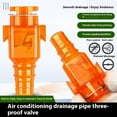 thumbnail image 4 of Sturdy Air Conditioning Drainage Valves Backflow PVC Stainless Steel Texture Suitable for Cooling Systems, 4 of 10