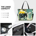thumbnail image 3 of Balery Bull Charging Through Waves Beach Travel Bag - Water-Resistant, Large Capacity Lightweight Tote with 7 Pockets for Women and Men - Perfect for Beach, Pool, Gym, and Travel, 3 of 7