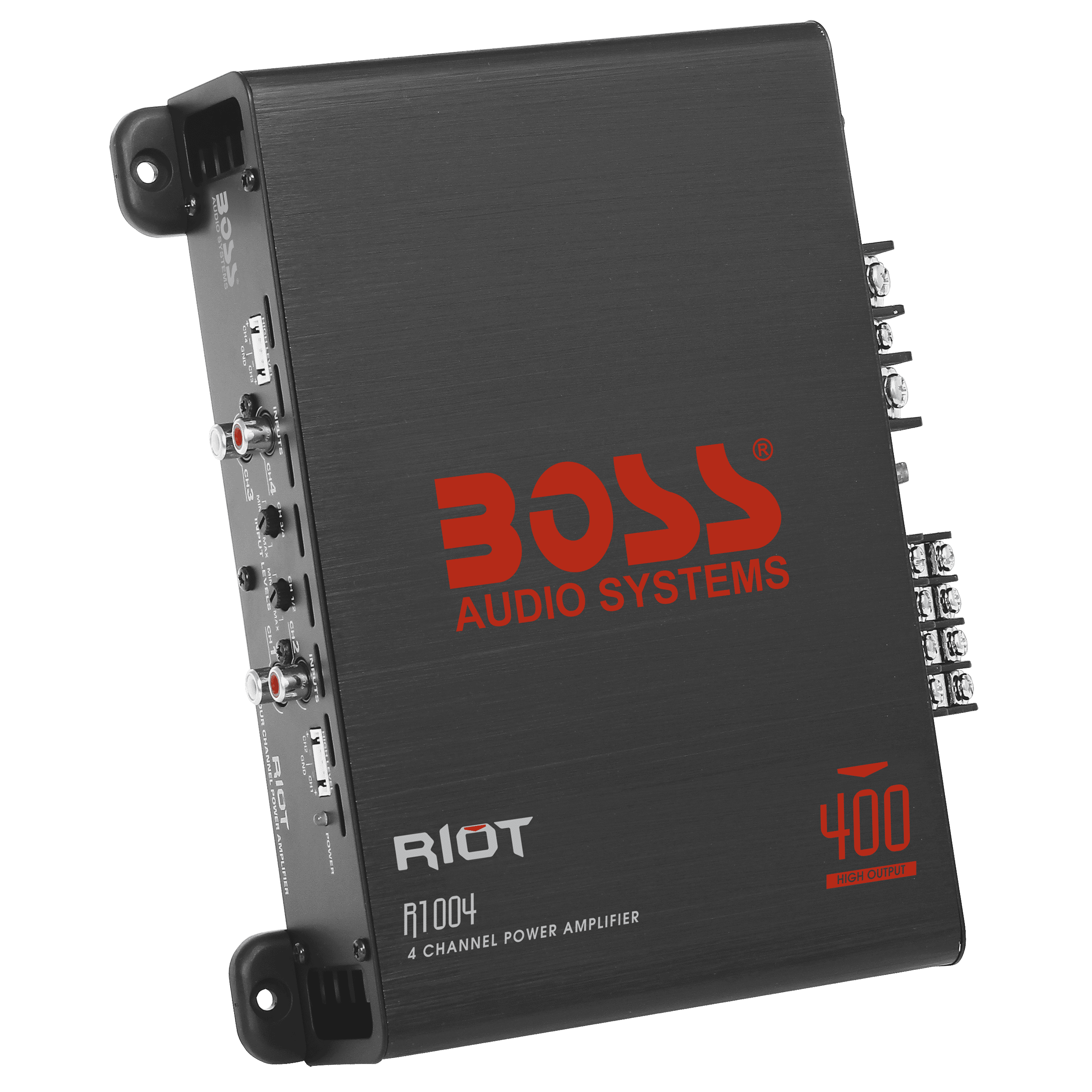 BOSS Audio Systems R1004 4 Channel Car Amplifier, 400 Watts, Full Range