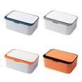 thumbnail image 2 of Tissue Storage Box with Lid Dust\-proof Towel Dispenser Home blue, 2 of 9