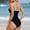 Black, variant on TIANZEN Women's Swimsuit Square Neck Solid Color Bathing Suit For Beach Summer Swimwear Comfortable Swimsuits Women's Thong Swimsuit Bikini Doggy White Thong Bikini