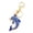 Blue, variant on Keychain Sparkling Rhinestones Dolphin Charm Wearing Crown Key Chain Decorative Wallet Backpack Car Key Holder Bag Accessories