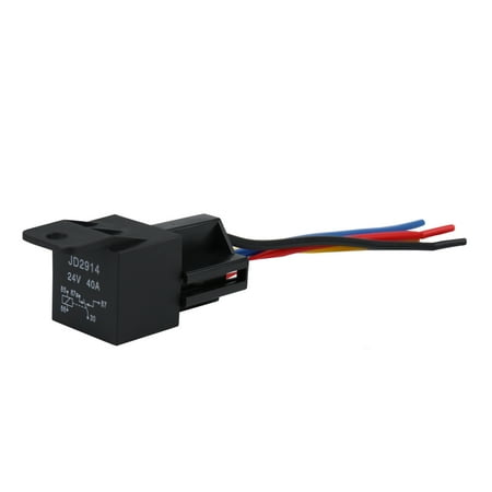Waterproof DC 24V 40A SPDT Automotive Car Relay 5 Pin 5 Wires w/ Harness Socket price history on PriceWatchPro