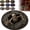 Style D-23.6 in, variant on 3D Skeleton Vortex Halloween Rug, Round Optical Illusion Area Rug with Non-Slip Backing for Indoor Decor