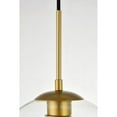thumbnail image 4 of Baxter 3 Lights Brass Pendant With Clear Glass, 4 of 5