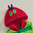 thumbnail image 6 of RUINIXCW Toddler Baby Boy Girl Caterpillar Costume Warm Fleece Vest Jacket Fall Winter Clothes Striped Sleeveless Fuzzy Hooded Vest Jacket Coat Top, 6 of 9