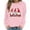 Pink, variant on Christmas Womens Tops Gnome Print Shirt Costume Casual Round Neck Sweatshirt Pullover Xmas Long Sleeve Shirts Holiday Tops for Women