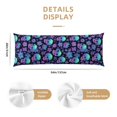 thumbnail image 2 of KLL Ultra Soft Microfiber Body Pillow Cover/Pillowcases 20"x54" with Hidden Zipper Closure-Skull daisy Gradient, 2 of 5