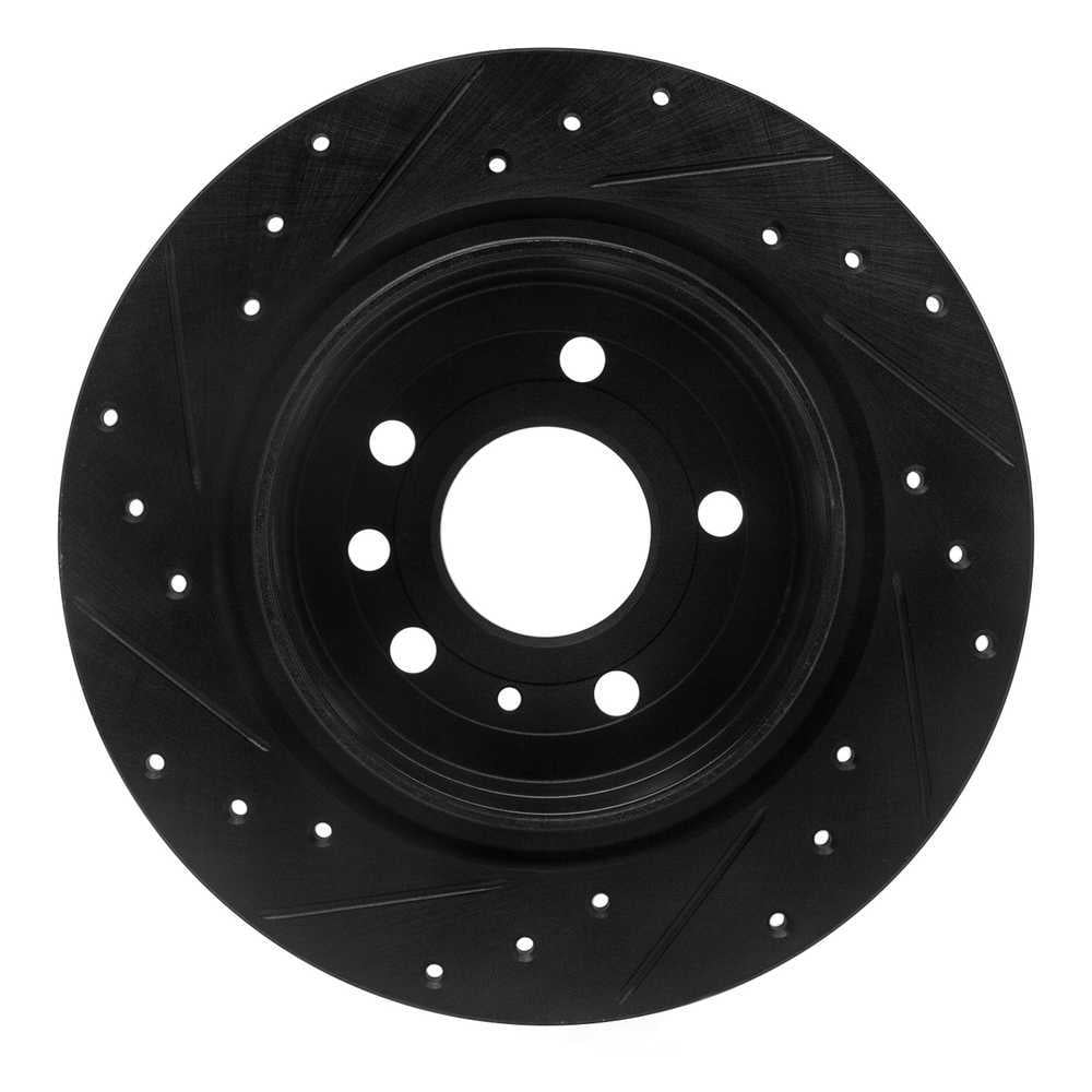 Dynamic Friction Company 633-65012R DFC Brake Rotor - Drilled And Slotted - Black