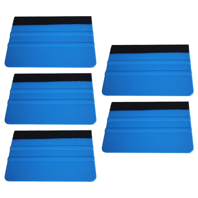 MIANGASTORE Felt Squeegee for Automotive Fillers- 5pcs Professional Scratch Free Squeegee Film Applying Tool, Film Scraper Car Film Tool Film Scraper for Car Automobile Auto