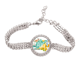 thumbnail image 1 of El mes de agosto la luz temporada ilustración Pulsera de tobillera de cadena de tenis, joyería de diamantes, 1 of 3