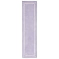 thumbnail image 2 of SAFAVIEH Bella Danita Plain Dotted Bordered Wool Runner Rug, Lavender/Ivory, 2'3" x 9', 2 of 11