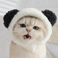 thumbnail image 4 of Pet Costume Cap with Ears Panda Shape Hat Party Dress Accessories and Small Sized Dogs, 4 of 8