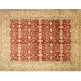 thumbnail image 1 of Ahgly Company Machine Washable Indoor Rectangle Traditional Orange Red Area Rugs, 4' x 6', 1 of 7