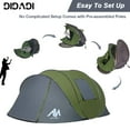 thumbnail image 6 of Didadi Pop Up Tent 6 Person Easy Pop Up Tents for Camping with Vestibule, Double Layer Waterproof Instant Setup Popup Tent Big Family Camping Tents, 6 of 7