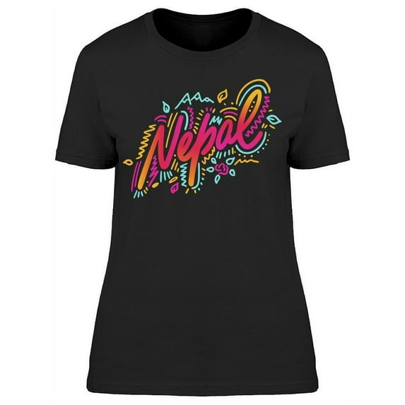 Nepal Name Country T-Shirt Women -Image by Shutterstock, Female Medium