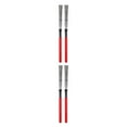 thumbnail image 4 of Langgg Lot de 2 Brosses à Tambour Auxiliaires Musicales pour Débutants Bâton Cajon Fournitures d'Instruments Résistantes à l'Usure Rouge 2Ensemble, 4 of 6
