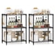 thumbnail image 1 of GETHFSA 2PCS Metal Storage Shelving Unit, 3-Tier Heavy Duty Storage Organizer with V-Shaped Wire Racks, Adjustable Shelves, 450 LBS Capacity, Black, 1 of 9