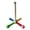 C, variant on YIFAEUX Spinning Birds Stand Perch Toy 360 Degree Rotation Wooden Exercise Wheel Parrot Perch Cage Accessories for Parakeets Budgies Lovebirds Finch Conure