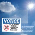 thumbnail image 6 of (2 Pack) Use Of Mobile Phones Prohibited Sign, 6 of 7