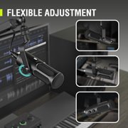 FIFINE TANK3 USB/XLR Dynamic Microphone for Podcast, Professional Studio Recording Mic with Headphone Jack, Gain Control, Mute for PC Computer, Mixer