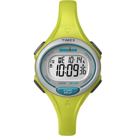 - Women's Ironman Essential 30 Mid-Size Lime Resin Strap Watch