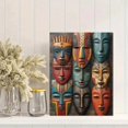 thumbnail image 2 of UXIEQU African Tribal Masks Canvas Wall Art 15.75x11.81 Inches, 2 of 8