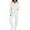 White, variant on Dxzfnsa Womens Lounge Sets Women's 2 piece Solid Color Outfits Long Sleeve Hooded Sweatshirts Sweatpants Fleece Fall Fashion Clothing