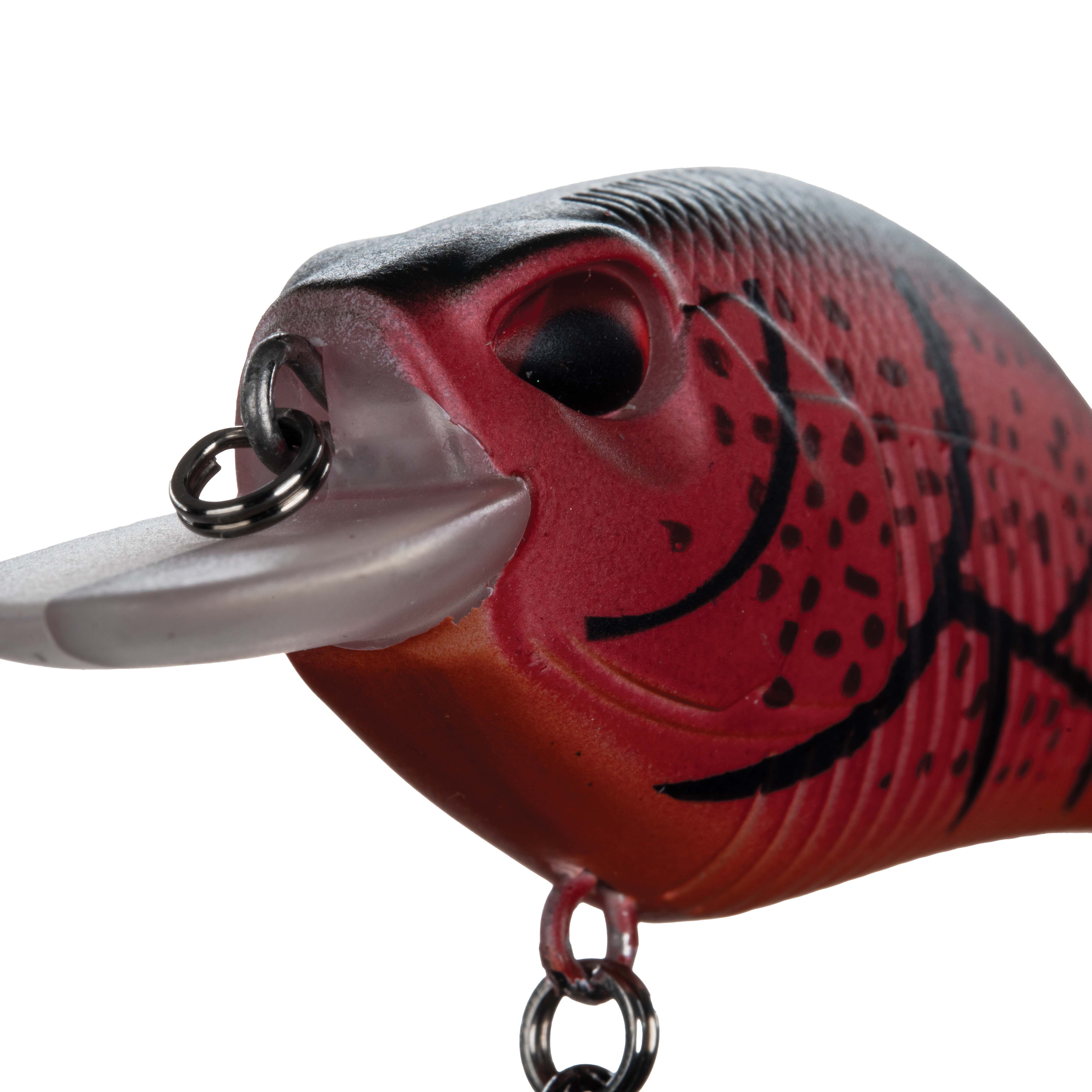 (2 pack) Ozark Trail Freshwater Crankbait Fishing Lure, Red Craw, 1/3 oz