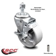 thumbnail image 2 of Semi Steel Swivel TS Caster - 4" Wheel & 1/2" Stem w/Brake, 2 of 2
