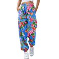 thumbnail image 1 of Pantalones de chándal Gibobby para mujer con estampado inferior Azul XL, 1 of 5