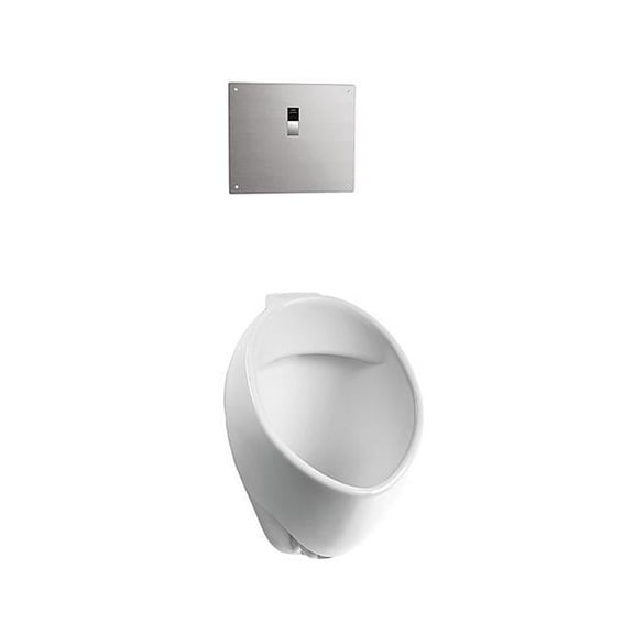 UT105UV-01 Commercial Washout Urinal with Back Spud, Cotton White