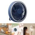 thumbnail image 4 of Ventilador de camping con luces LED para tienda de campaña, ventilador de techo para camping con luz, Mini ventilador de escritorio USB portáti Azul Sunnimix Ventilador de techo, 4 of 8