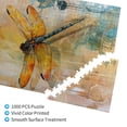 thumbnail image 3 of 1000 PCS Dragonflies jigsaw puzzles 1000 pieces,Stunningly Vibrant Colors,Stress relieving pleasure,Enchanting Dragonflies Wooden Puzzle 1000 Piece,Great for Relaxation and Display for Puzzle Lovers, 3 of 6